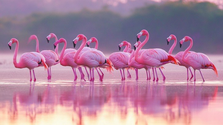 Momella Lakes Flamingos Arusha National Park